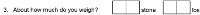 Preview of Recruitment questionnaire ('blue' version): Question 3