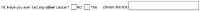 Preview of Recruitment questionnaire ('blue' version): Question 18
