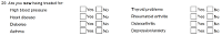 Preview of Recruitment questionnaire ('blue' version): Question 20