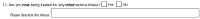 Preview of Recruitment questionnaire ('blue' version): Question 21