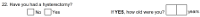 Preview of Recruitment questionnaire ('blue' version): Question 22