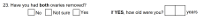 Preview of Recruitment questionnaire ('blue' version): Question 23