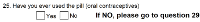 Preview of Recruitment questionnaire ('blue' version): Question 25