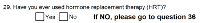 Preview of Recruitment questionnaire ('blue' version): Question 29