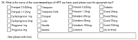 Preview of Recruitment questionnaire ('blue' version): Question 34