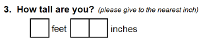 Preview of Recruitment questionnaire ('aqua' version): Question 3