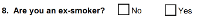 Preview of Recruitment questionnaire ('aqua' version): Question 8