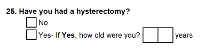 Preview of Recruitment questionnaire ('aqua' version): Question 25