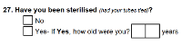 Preview of Recruitment questionnaire ('aqua' version): Question 27