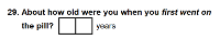 Preview of Recruitment questionnaire ('aqua' version): Question 29