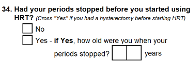 Preview of Recruitment questionnaire ('aqua' version): Question 34
