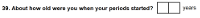 Preview of Recruitment questionnaire ('aqua' version): Question 39