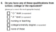 Preview of Recruitment questionnaire ('other' version): Question 6
