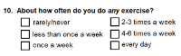 Preview of Recruitment questionnaire ('other' version): Question 10