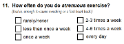 Preview of Recruitment questionnaire ('other' version): Question 11