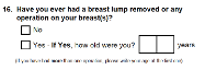 Preview of Recruitment questionnaire ('other' version): Question 16