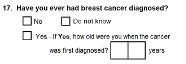 Preview of Recruitment questionnaire ('other' version): Question 17