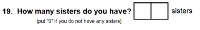 Preview of Recruitment questionnaire ('other' version): Question 19