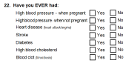 Preview of Recruitment questionnaire ('other' version): Question 22