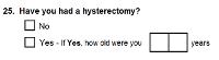 Preview of Recruitment questionnaire ('other' version): Question 25