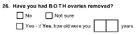 Preview of Recruitment questionnaire ('other' version): Question 26