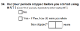 Preview of Recruitment questionnaire ('other' version): Question 34